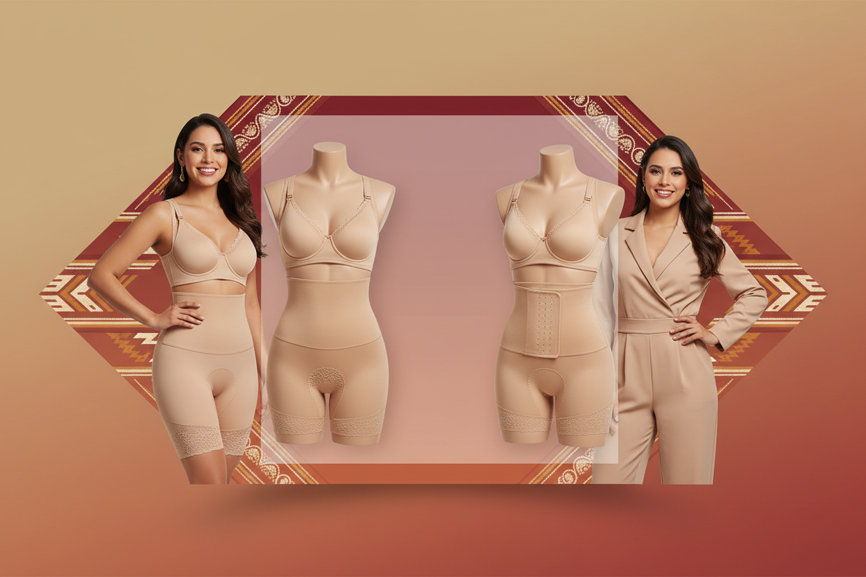 gere um banner de cinta modeladora com as modelos que ja tem na loja porem para o mexico.